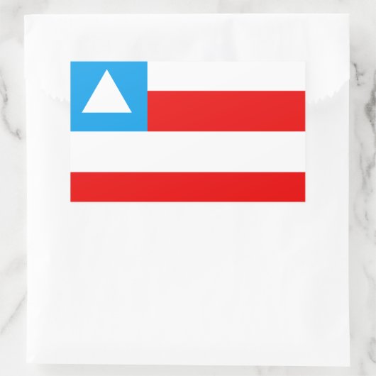 Fahne der Bahia Brasiliens Rechteckiger Aufkleber (Tasche)