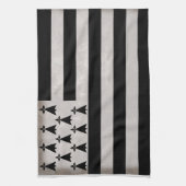 Fahne der Bretagne Geschirrtuch (Vertikal)