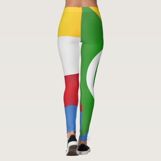 Fahne der coolen Komoren Leggings (Rückseite)