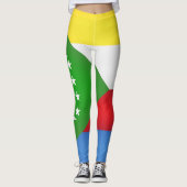Fahne der coolen Komoren Leggings (Vorderseite)