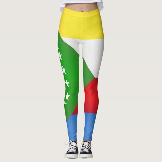 Fahne der coolen Komoren Leggings (Vorderseite)