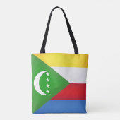 Fahne der coolen Komoren Tasche (Rückseite)