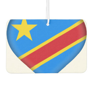 Fahne der Demokratischen Republik Kongo Autolufterfrischer