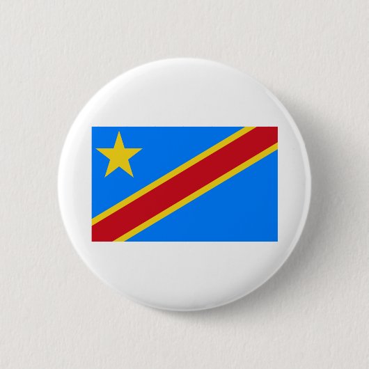 Fahne der Demokratischen Republik Kongo Button (Vorderseite)