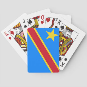 Fahne der Demokratischen Republik Kongo Spielkarten