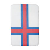 Fahne der Färöer Badematte (Vorderseite Vertikal)