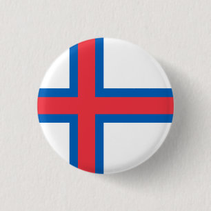 Fahne der Färöer Button