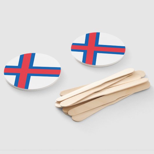 Fahne der Färöer Fächer (Non-assembled)