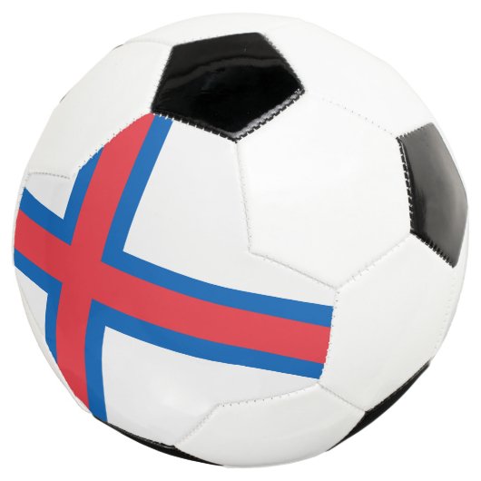 Fahne der Färöer Fußball (Dreiviertel)