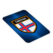 Fahne der Färöer Magnet (Rechte Seite)