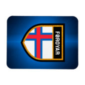 Fahne der Färöer Magnet (Horizontal)