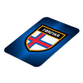 Fahne der Färöer Magnet (Linke Seite)