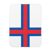 Fahne der Färöer Magnet (Vertikal)