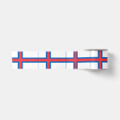 Fahne der Färöer Satinband (Vorderseite)