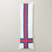 Fahne der Färöer Seitenschläferkissen (Vorderseite Vertikal)