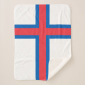 Fahne der Färöer Sherpadecke (Vorderseite)