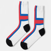 Fahne der Färöer Socken (Linkes Detail)