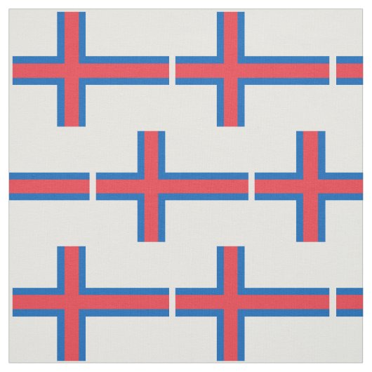 Fahne der Färöer Stoff (Muster)