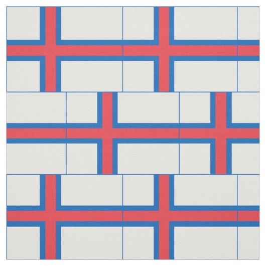 Fahne der Färöer Stoff (Muster)
