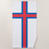 Fahne der Färöer Strandtuch (Vorderseite)