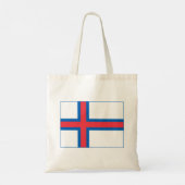 Fahne der Färöer Tragetasche (Rückseite)