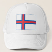 Fahne der Färöer Truckerkappe (Vorderseite)