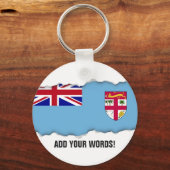 Fahne der Fidschi-Inseln Schlüsselanhänger (Vorderseite)