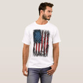 Fahne der Freiheit, Patriotischer T - Shirt (Vorne ganz)
