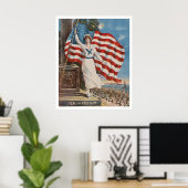 Fahne der Freiheit Poster (Heimbüro)