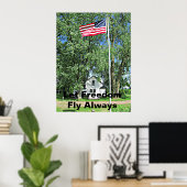 Fahne der Freiheit Poster (Heimbüro)