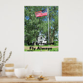 Fahne der Freiheit Poster (Küche)