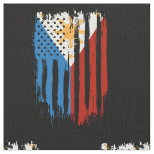 Fahne der Halb-Amerikaner Filipino Philippinen Stoff