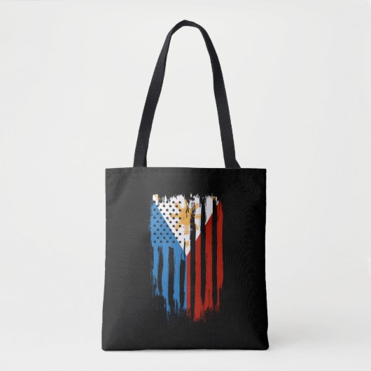 Fahne der Halb-Amerikaner Filipino Philippinen Tasche (Vorderseite)