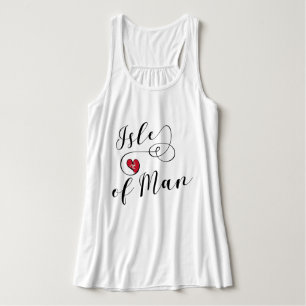 Fahne der Insel Man im Herzen, Manx Tank Top