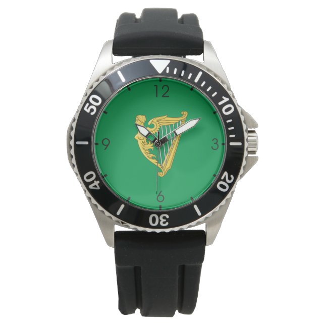 Fahne der irischen Republikaner Armbanduhr (Vorderseite)