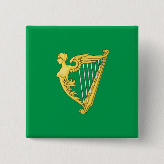 Fahne der irischen Republikaner Button (Vorderseite)
