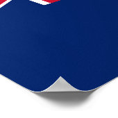 Fahne der Kaimaninseln Poster (Ecke)