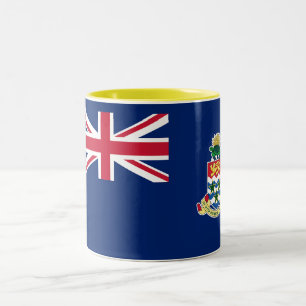 Fahne der Kaimaninseln Zweifarbige Tasse