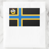 Fahne der Kaithness-rechteckige Aufkleber (Tasche)