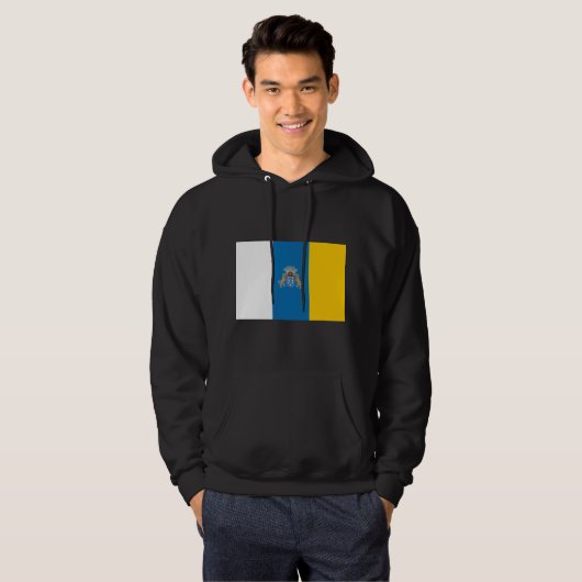 Fahne der Kanarischen Inseln Hoodie (Vorne ganz)