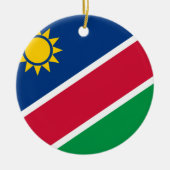 Fahne der Namibia-Ornament Keramikornament (Vorne)