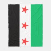 Fahne der neuen syrischen Freiheit nach der Revolu Fleecedecke (Vorderseite)