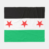 Fahne der neuen syrischen Freiheit nach der Revolu Fleecedecke (Vorderseite (Horizontal))