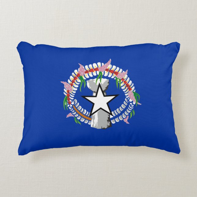 Fahne der Nördlichen Marianen Dekokissen (Vorderseite)