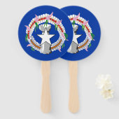 Fahne der Nördlichen Marianen Fächer (Vorne und Hinten)