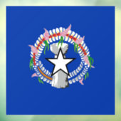 Fahne der Nördlichen Marianen Fensteraufkleber (Blatt 3)