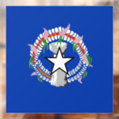 Fahne der Nördlichen Marianen Fensteraufkleber (Blatt 2)