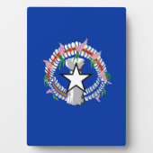 Fahne der Nördlichen Marianen Fotoplatte (Vorderseite)