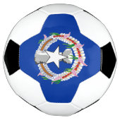 Fahne der Nördlichen Marianen Fußball (Gedreht)