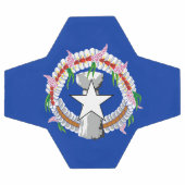 Fahne der Nördlichen Marianen Fußball (Flach)